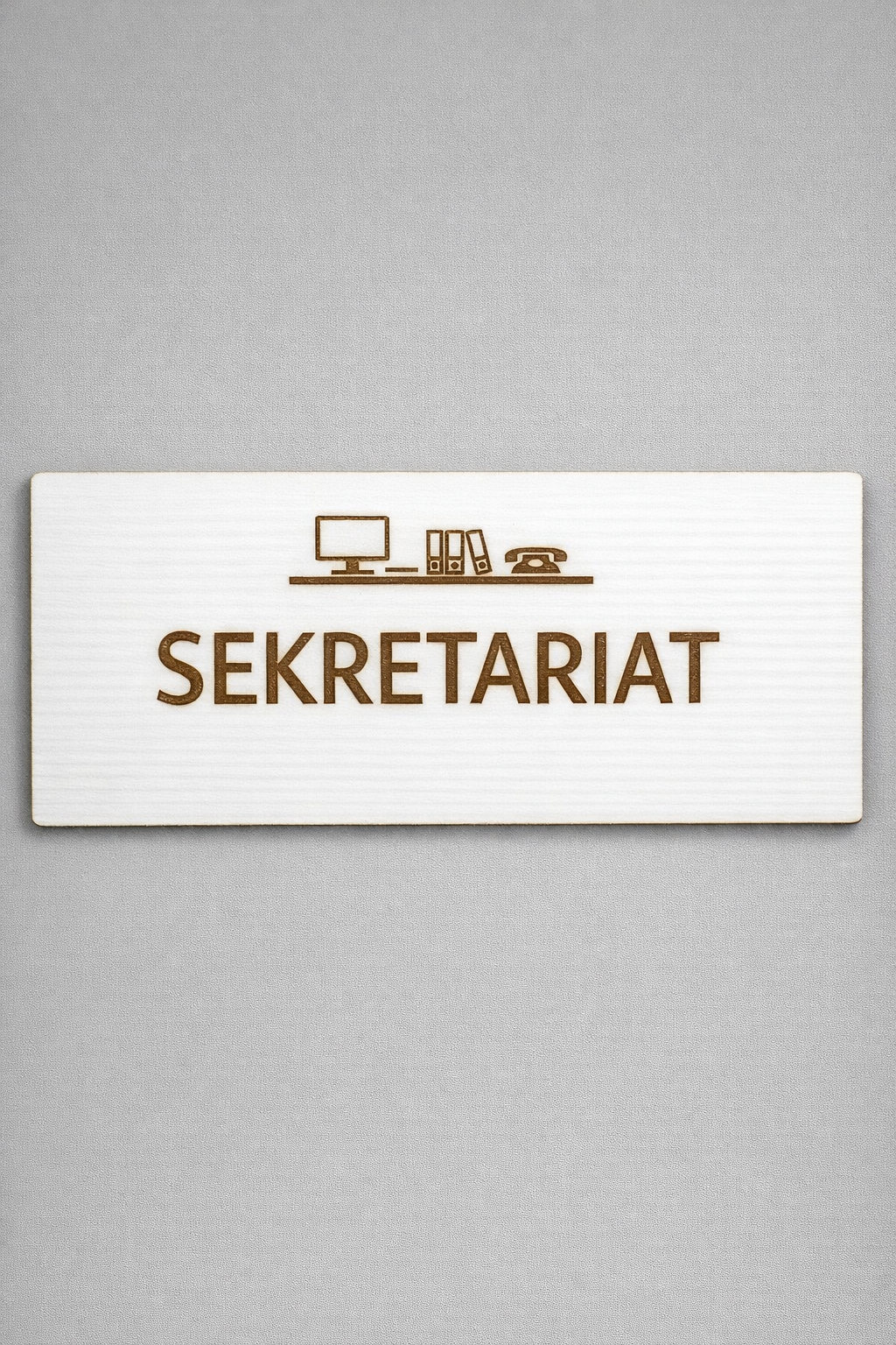 Inspiracja - Projekt tabliczki drzwiowej SEKRETARIAT – inspiracja dla szkoły w Grajewie